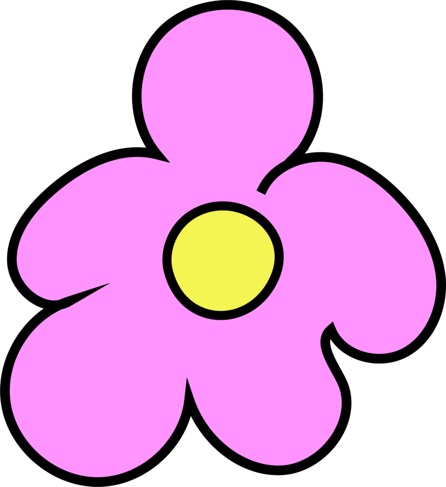 flower design illustration isolated on transparent background png