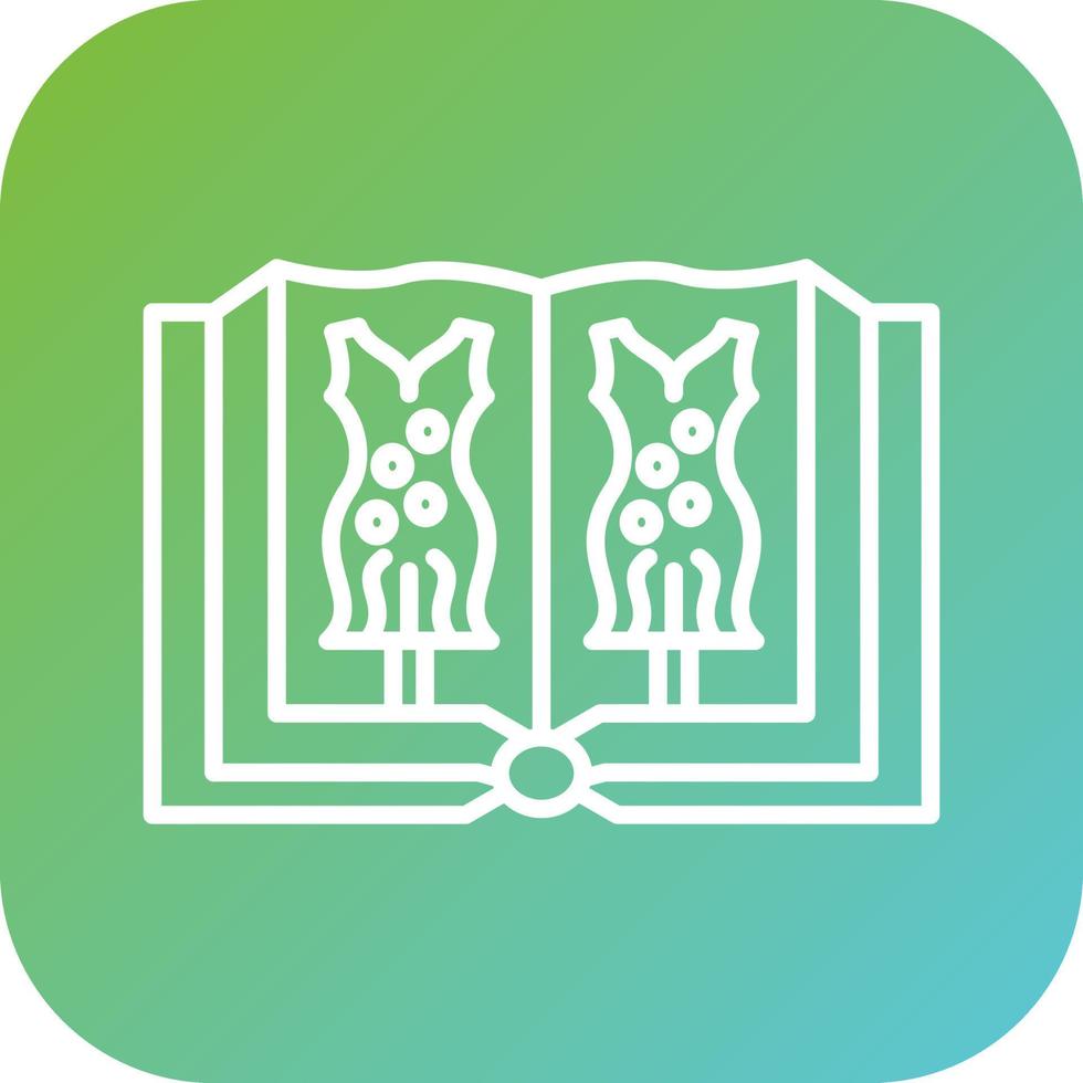 Fashion Book Vector Icon Style