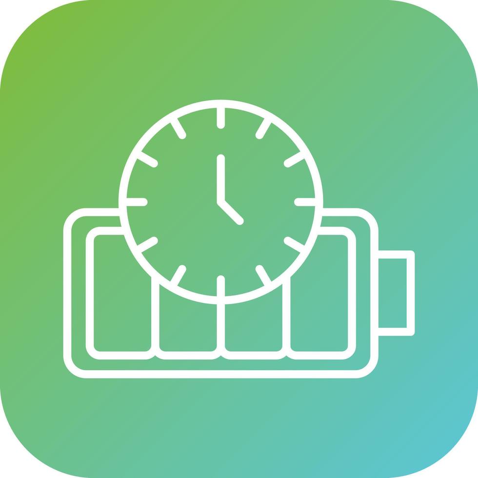 Battery Duration Vector Icon Style