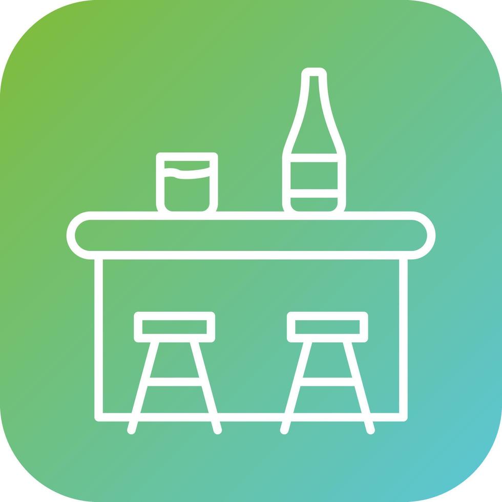 Bar Counter Vector Icon Style 22295497 Vector Art at Vecteezy