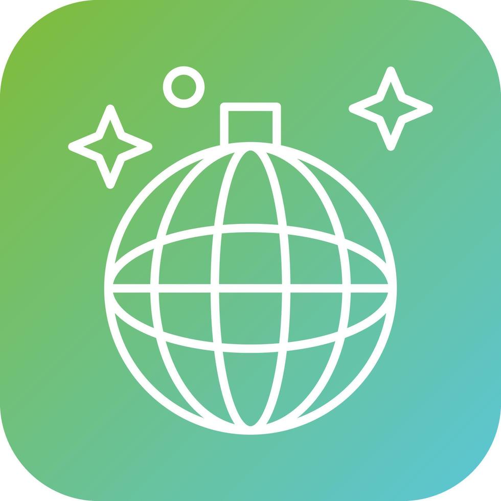 Disco Ball Vector Icon Style