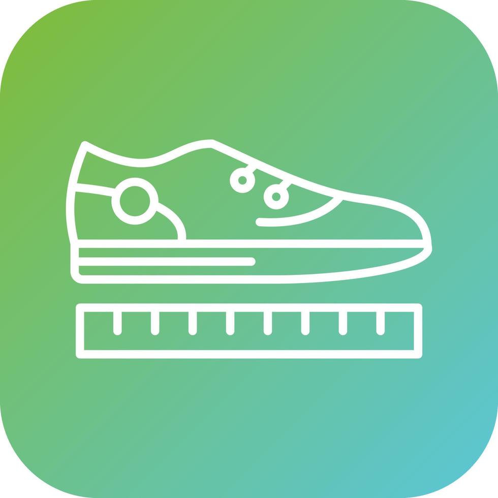 Shoe Size Vector Icon Style