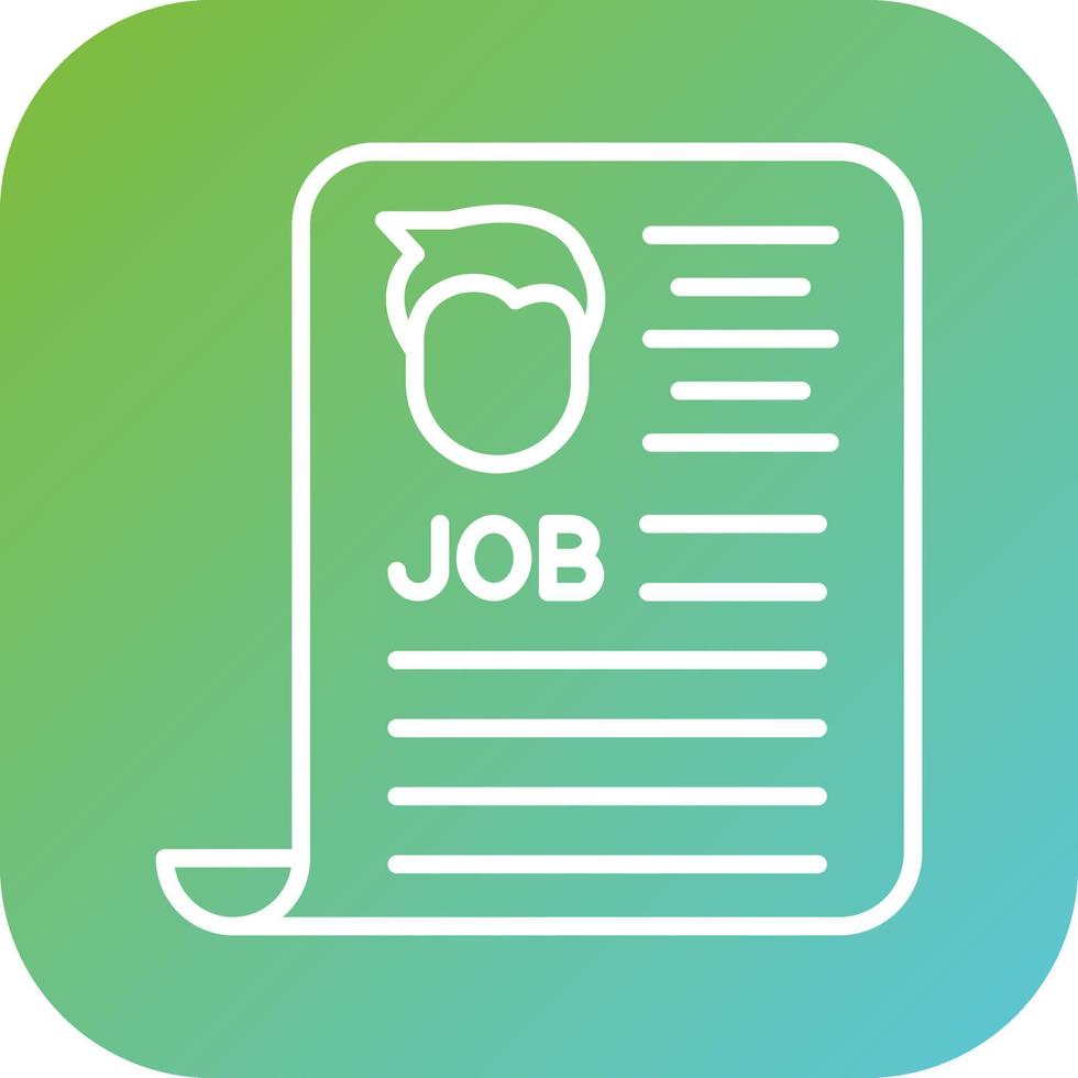 Job Ad Vector Icon Style