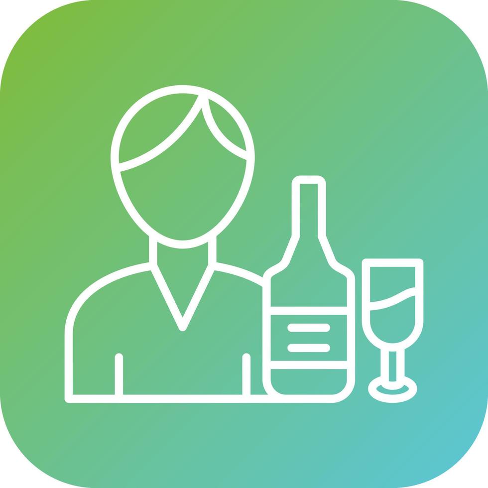 Bartender Vector Icon Style