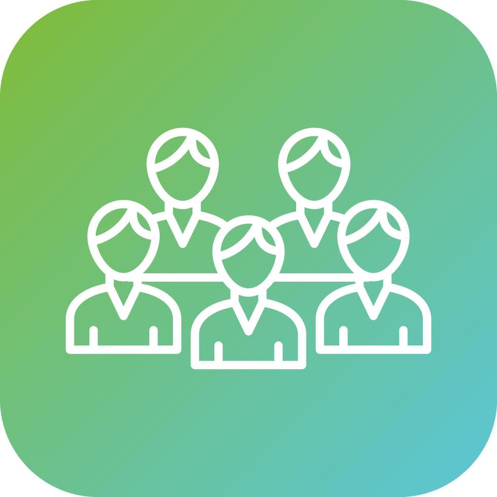 Party Crowd Vector Icon Style
