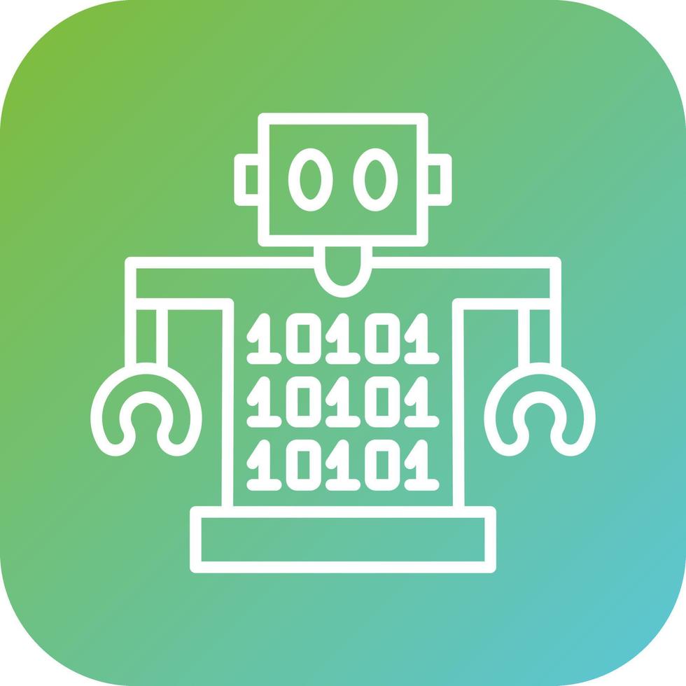 codificación vector icono estilo