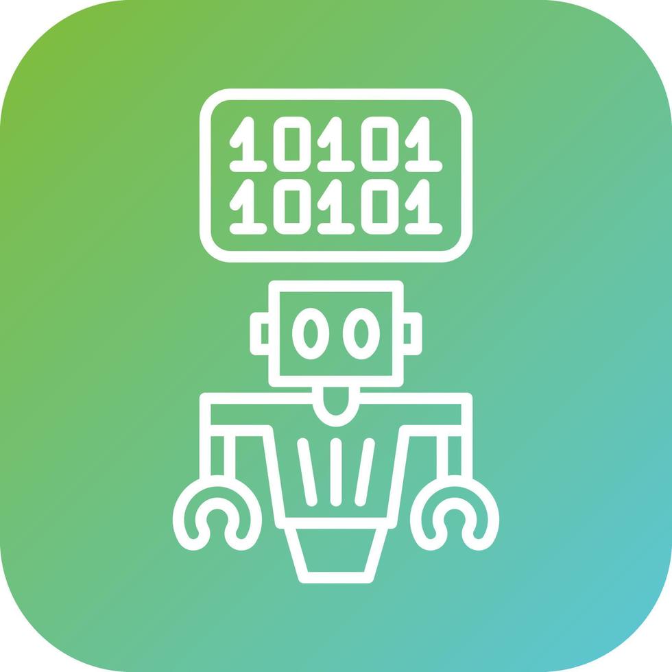 Binary Code Vector Icon Style