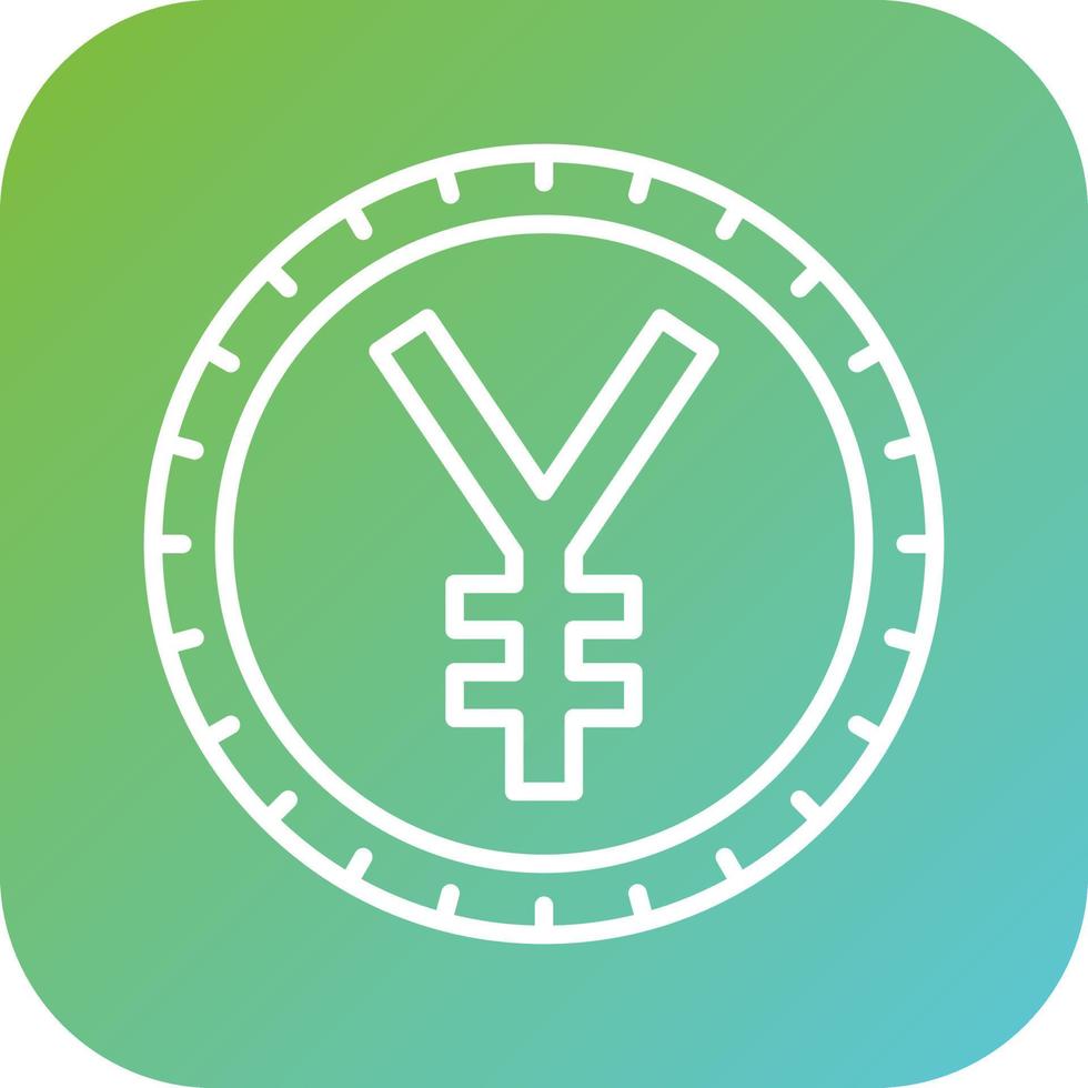 Chinese Yuan Vector Icon Style
