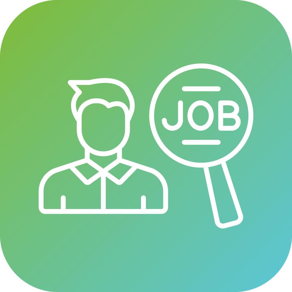 Job Search Vector Icon Style