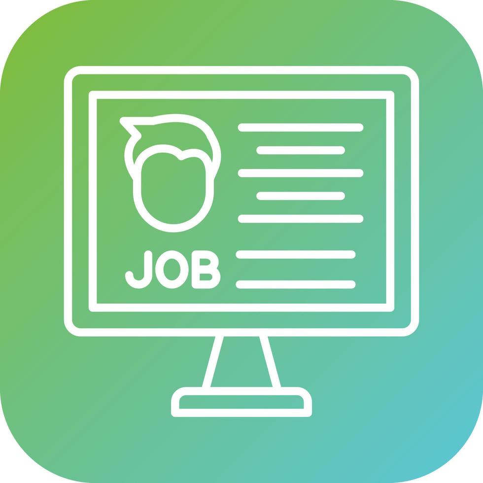 Job Application Vector Icon Style