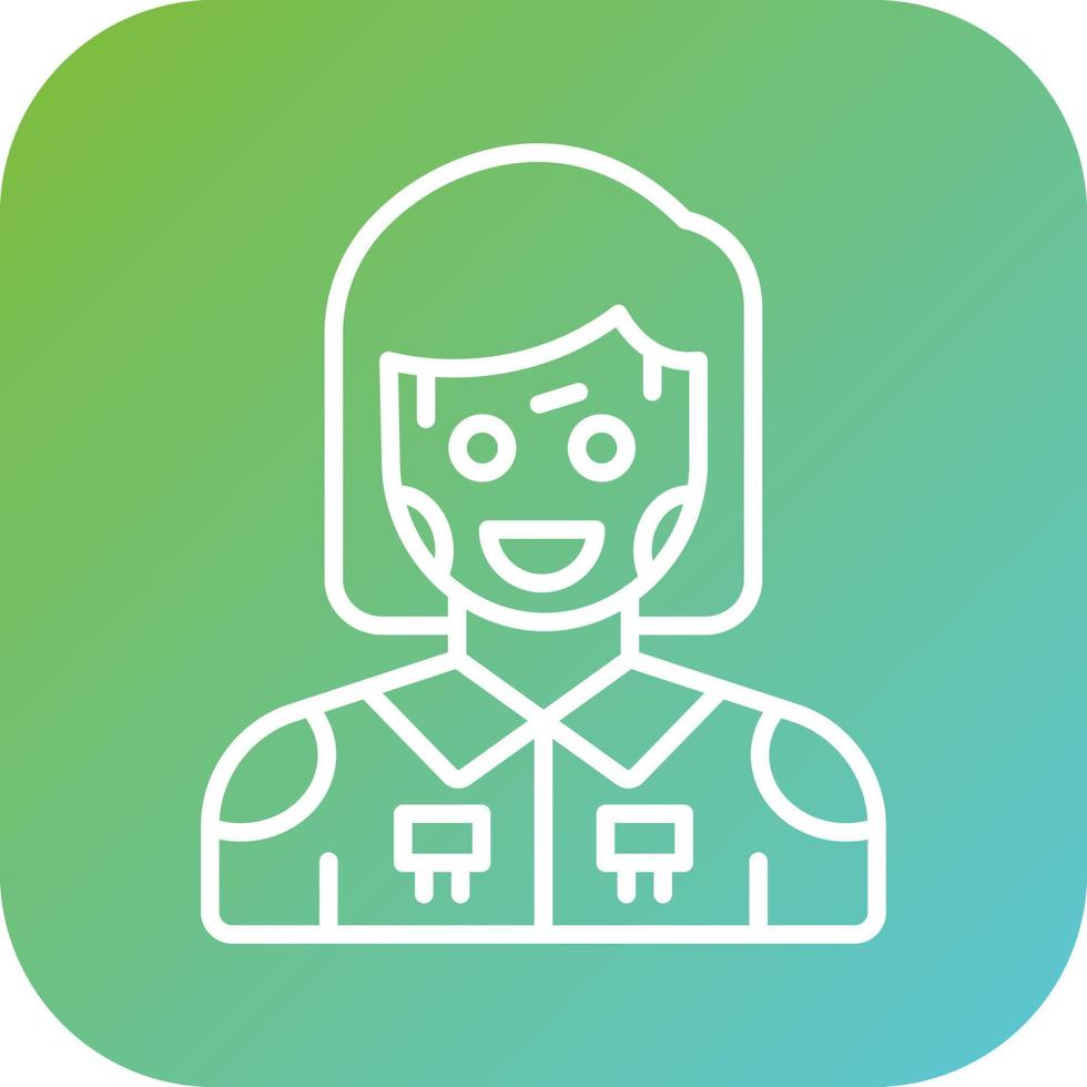Humanoid Robot Vector Icon Style