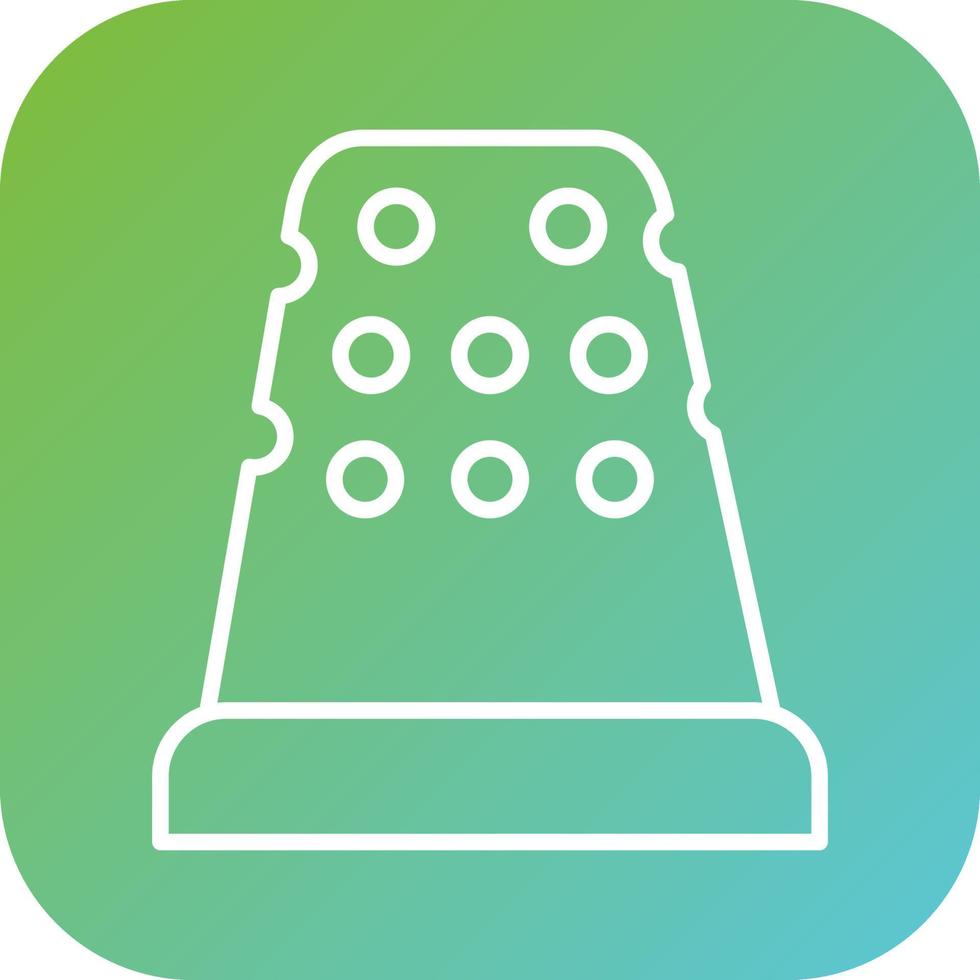 Thimble Vector Icon Style