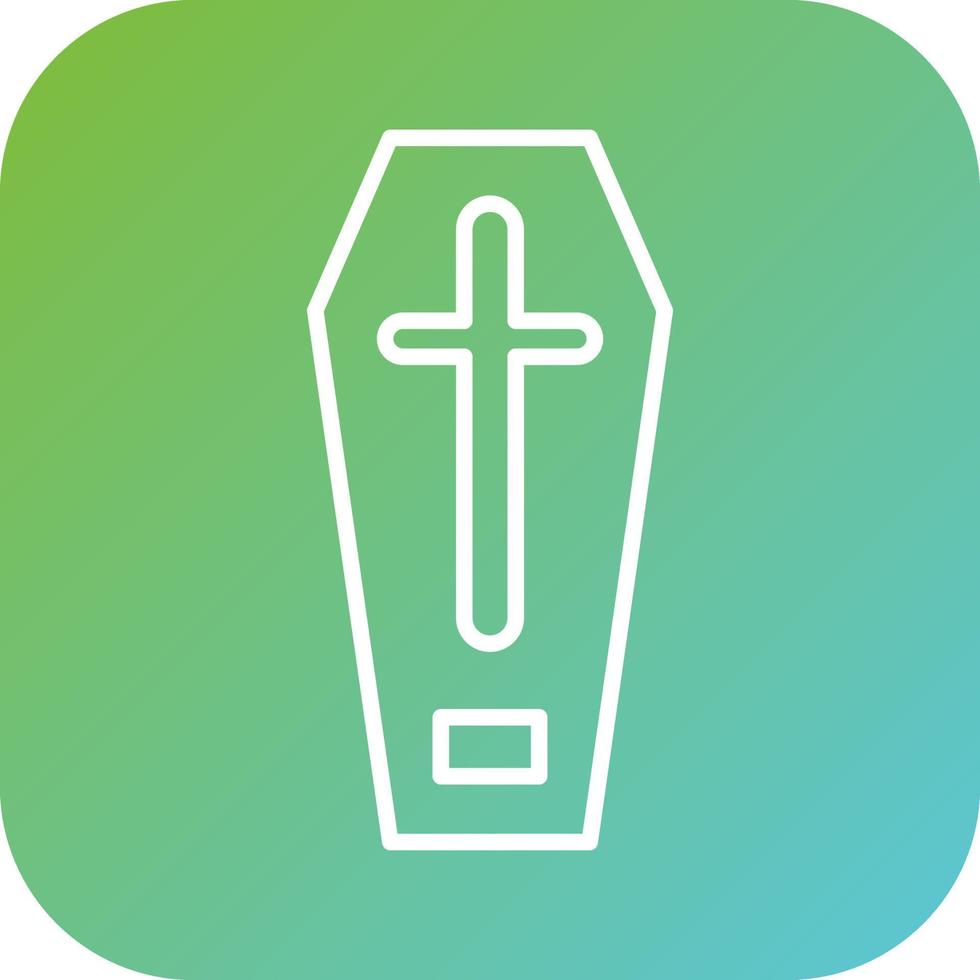 Coffin Vector Icon Style