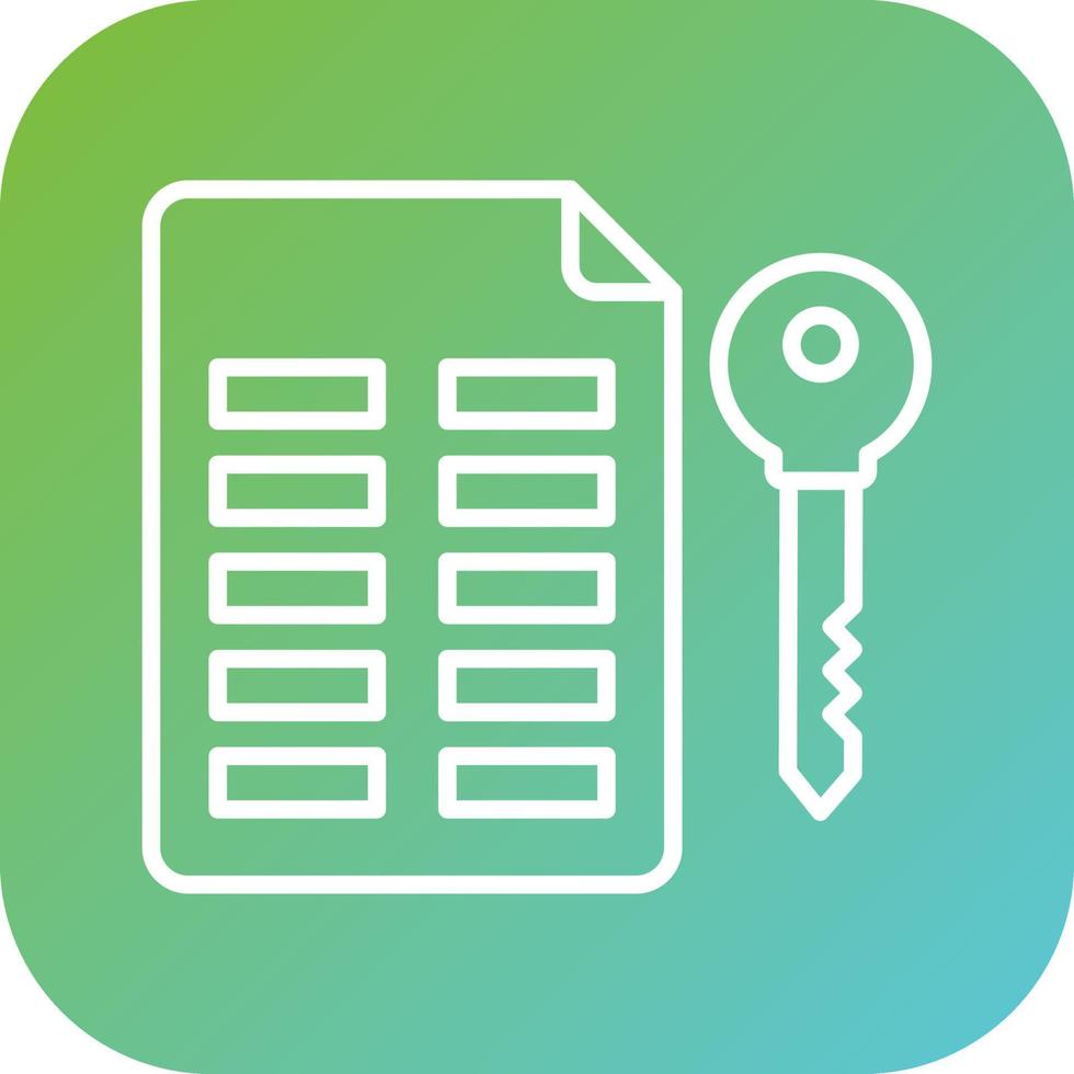 Asymmetric Keys Vector Icon Style