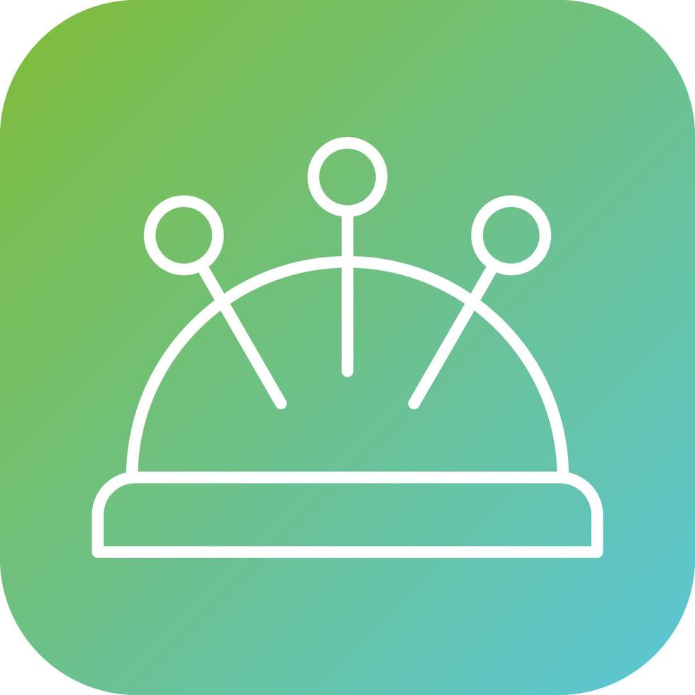 Pin Cushion Vector Icon Style