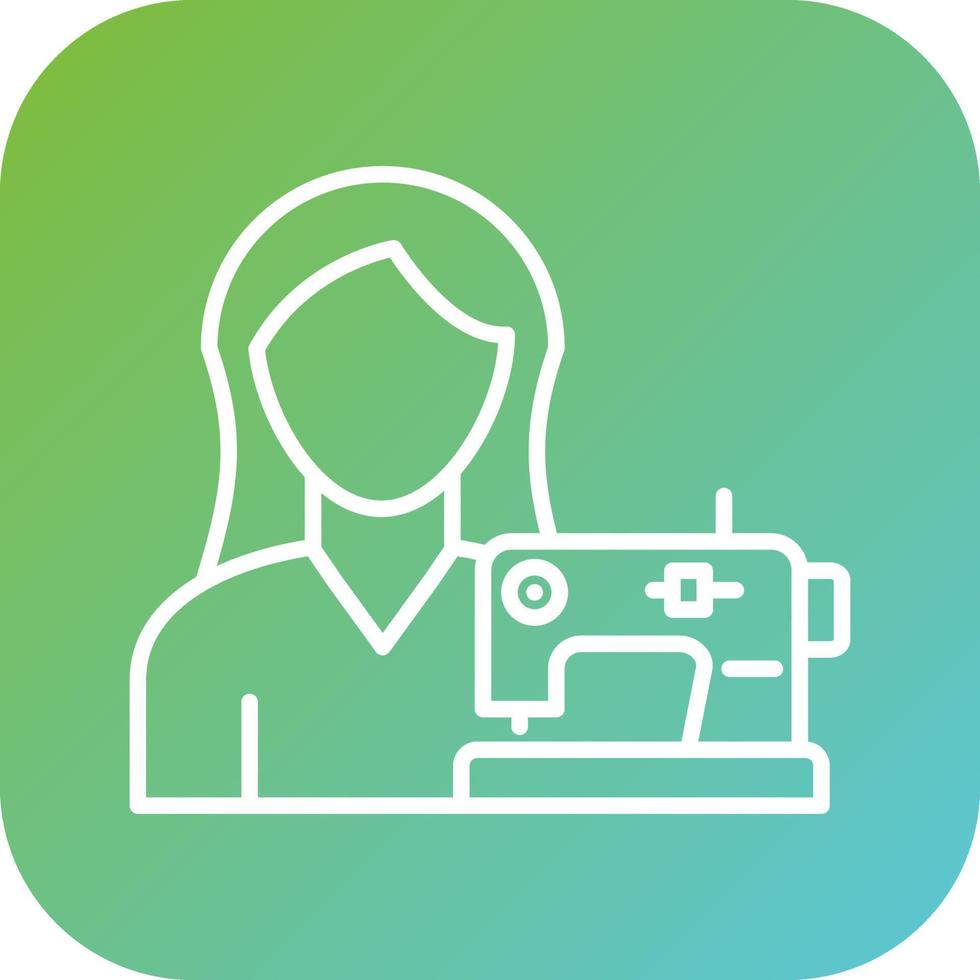 Tailoring Women Vector Icon Style