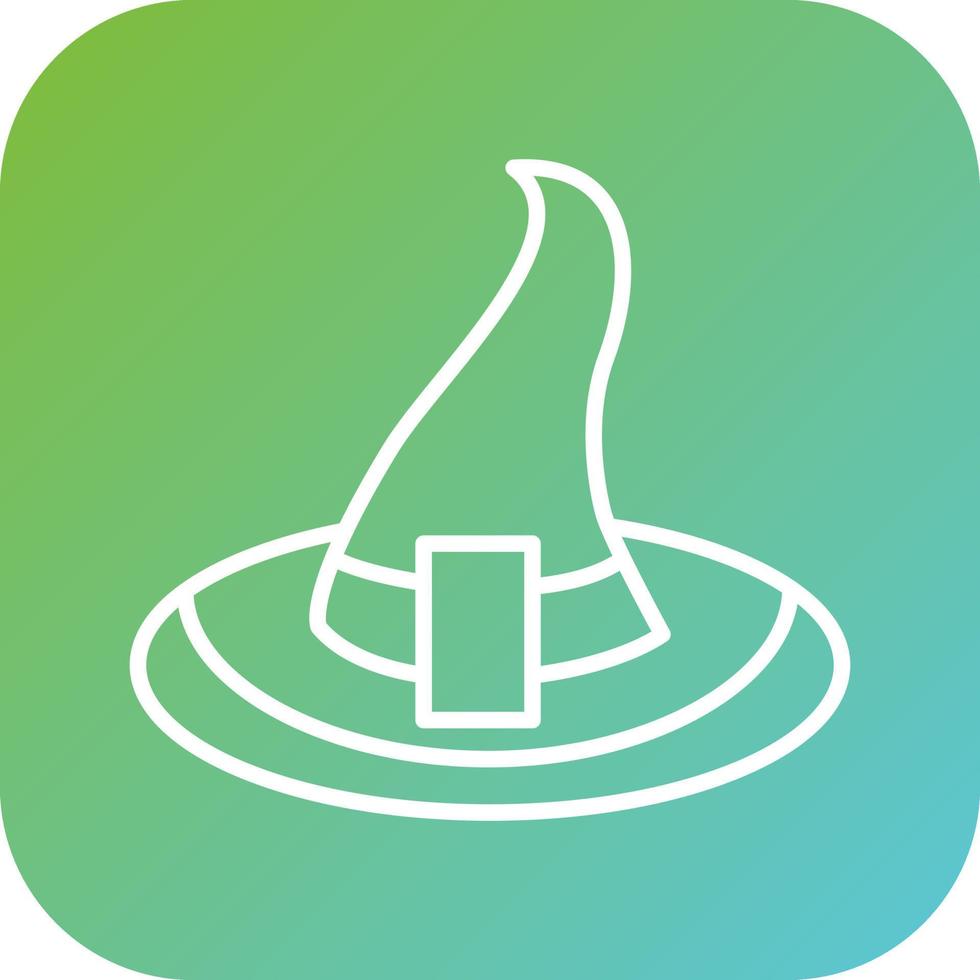 Witch Hat Vector Icon Style