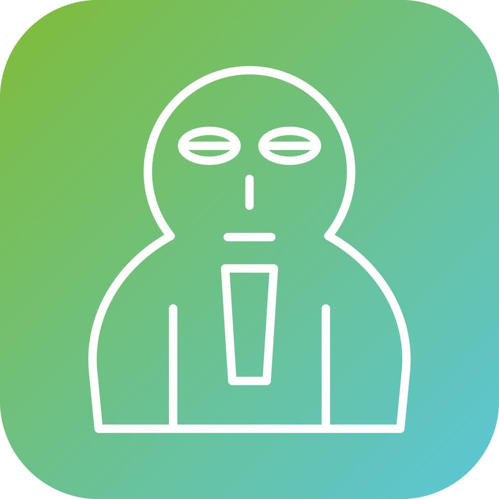 Coffin Face Vector Icon Style