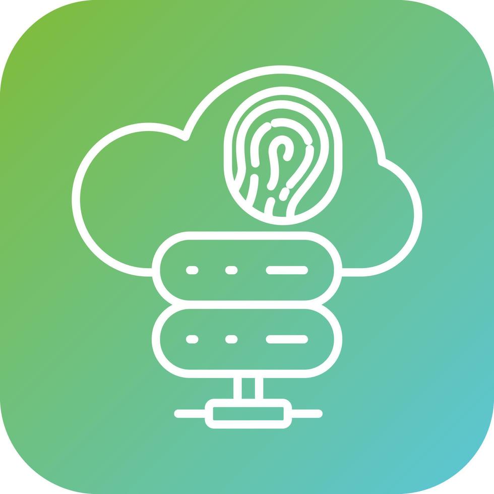 Biometric Cloud Storage Vector Icon Style 22296103 Vector Art at Vecteezy