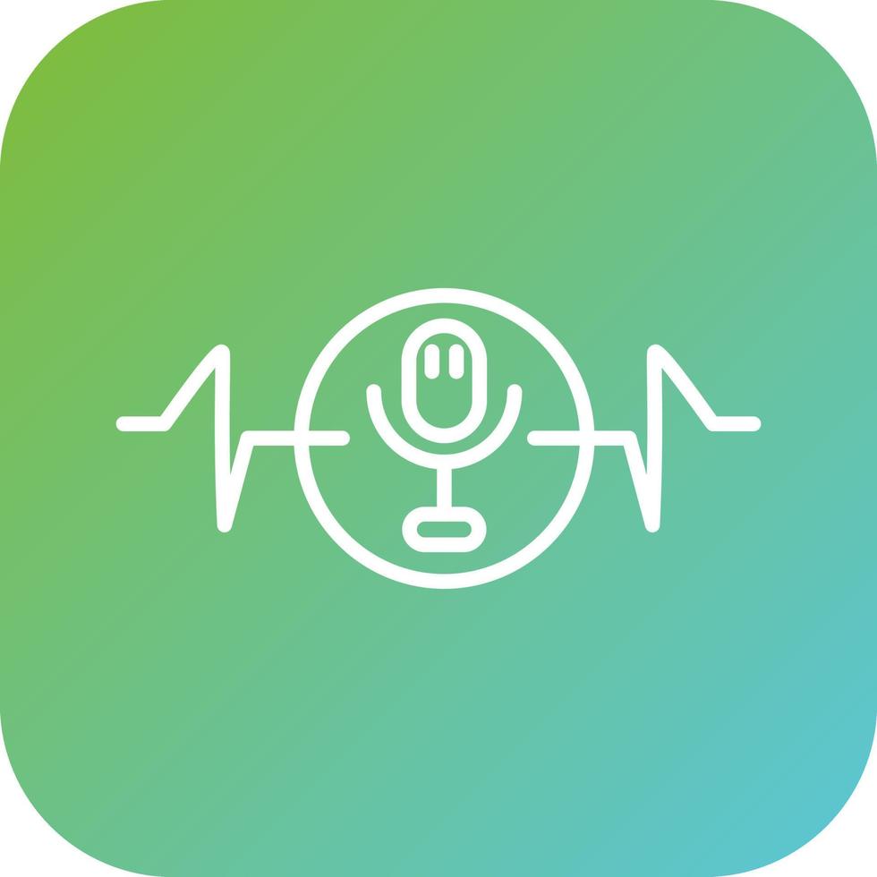 Voice Recognition Vector Icon Style