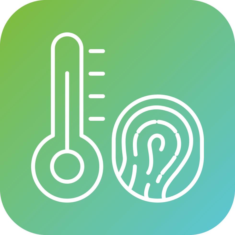 Biometric Thermostat Vector Icon Style