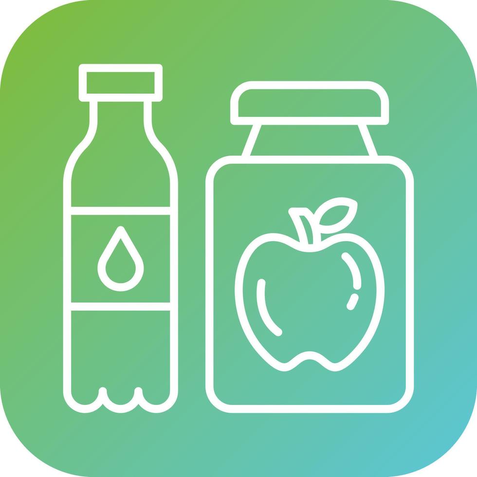 Functional Food Beverage Vector Icon Style