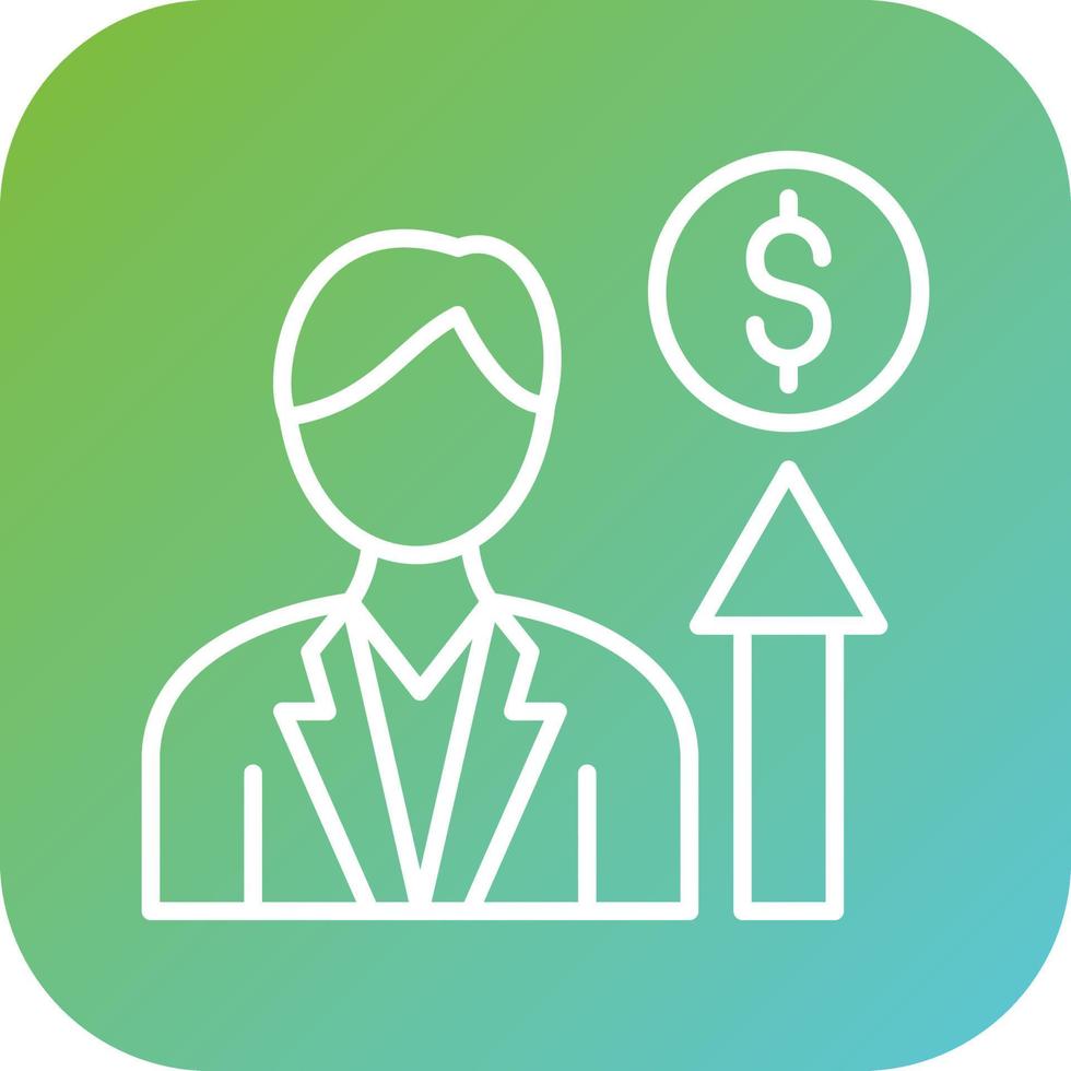 Career Growth Vector Icon Style