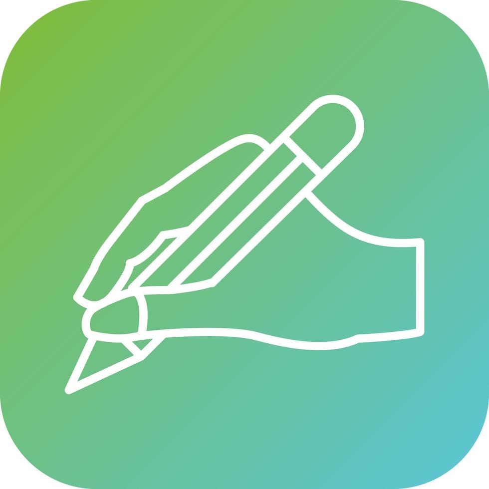 Hand Writing Vector Icon Style