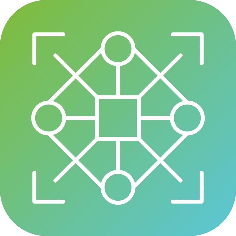 Pattern Recognition Vector Icon Style