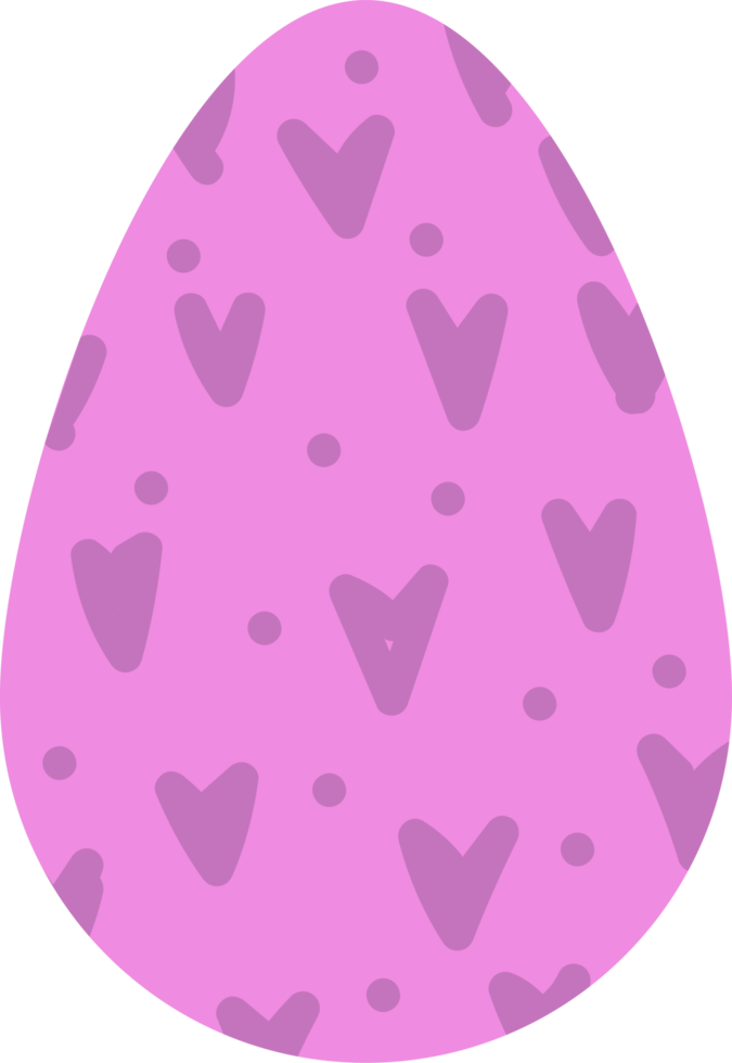 egg design illustration isolated on transparent background png