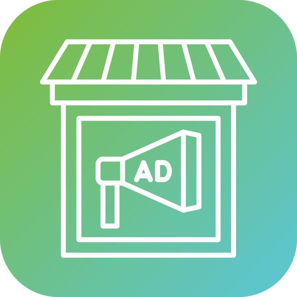 In Store Ads Vector Icon Style