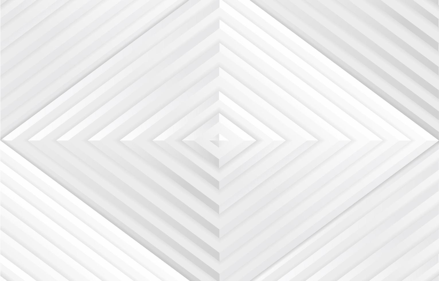 3D White Rhombus Background vector