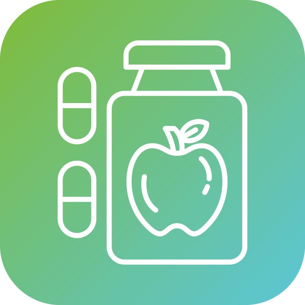 Dietary Food Supplements Vector Icon Style