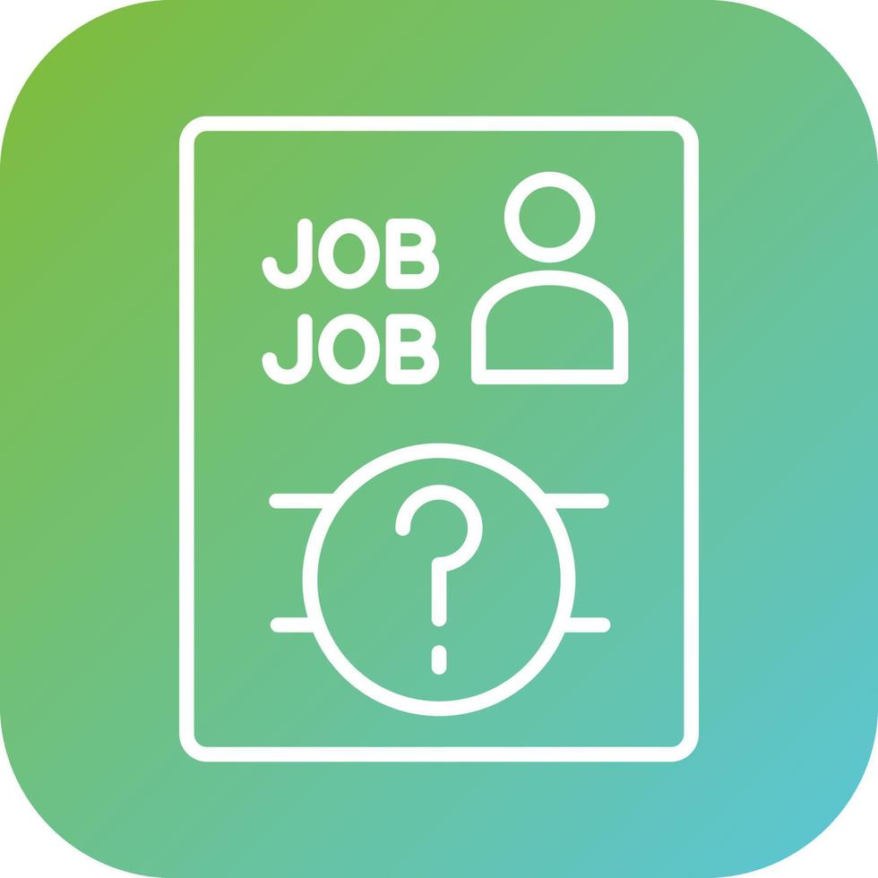 Job Vacancy Vector Icon Style