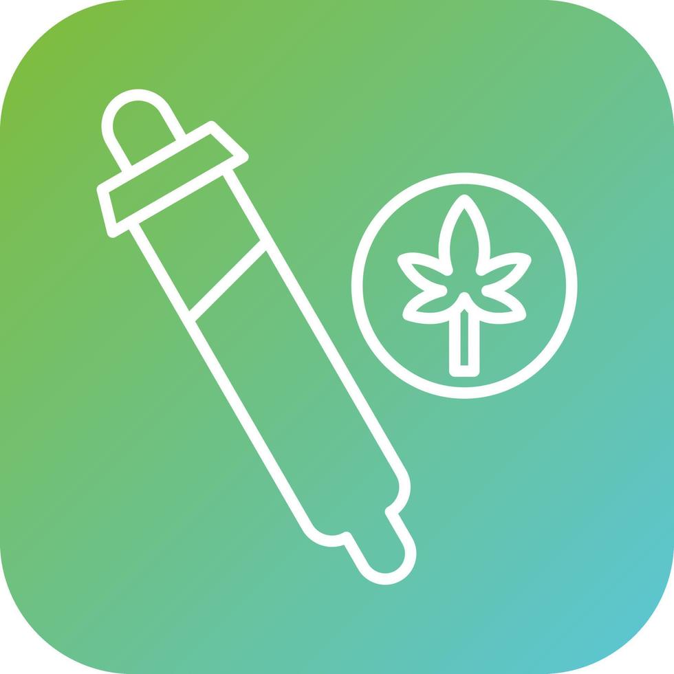 Cbd E Liquid Vector Icon Style