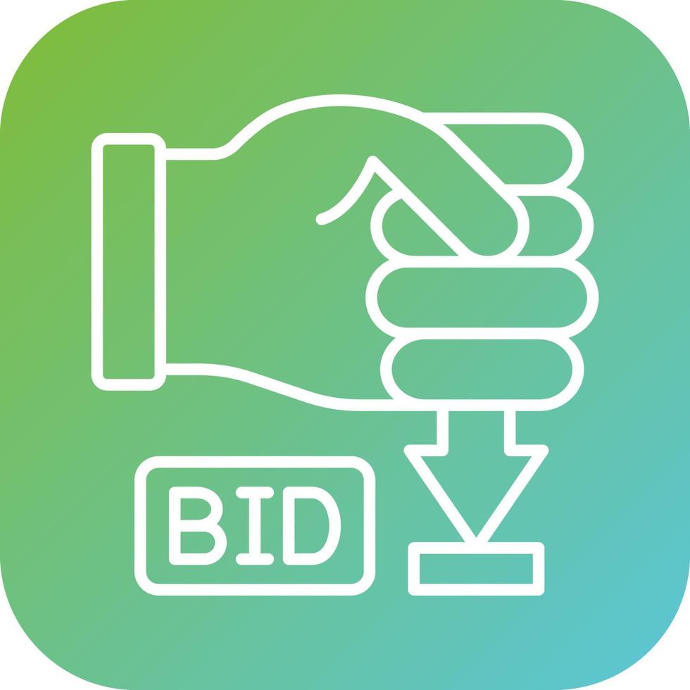 Minimum Bid Vector Icon Style