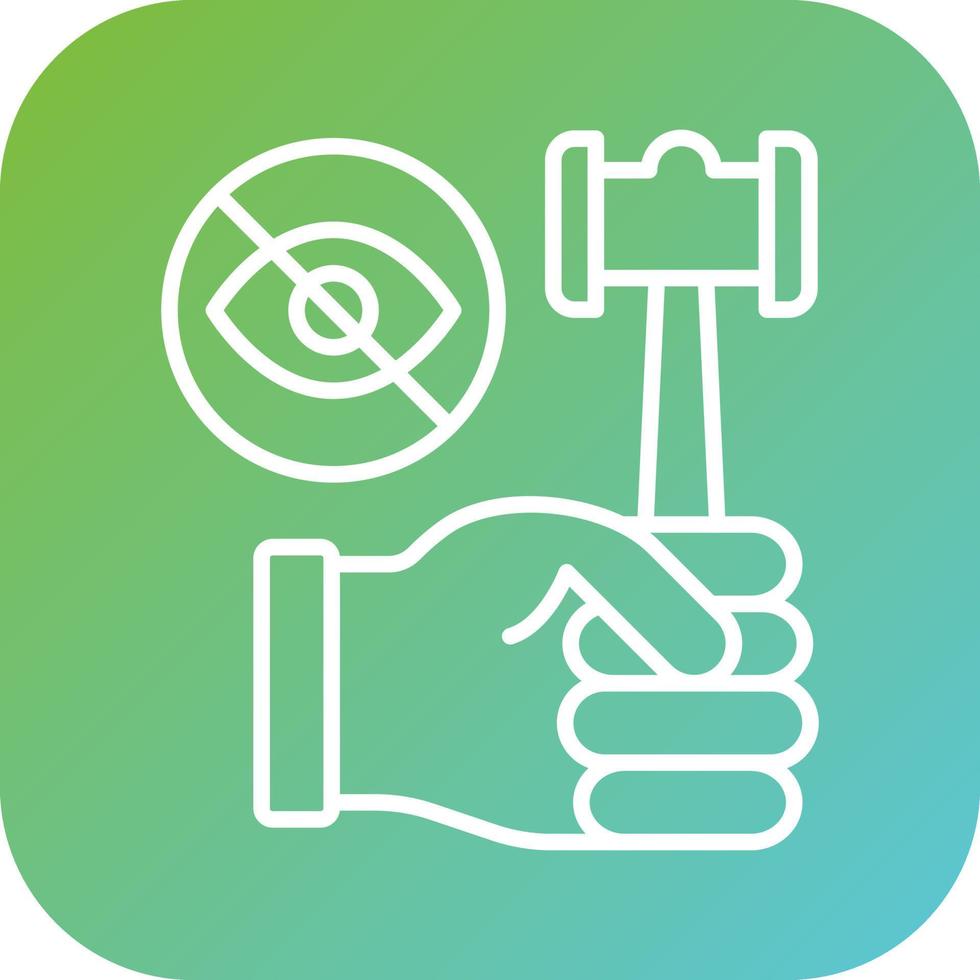 Blind Auction Vector Icon Style
