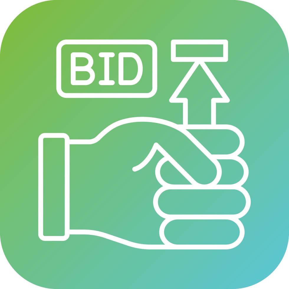 Maximum Bid Vector Icon Style