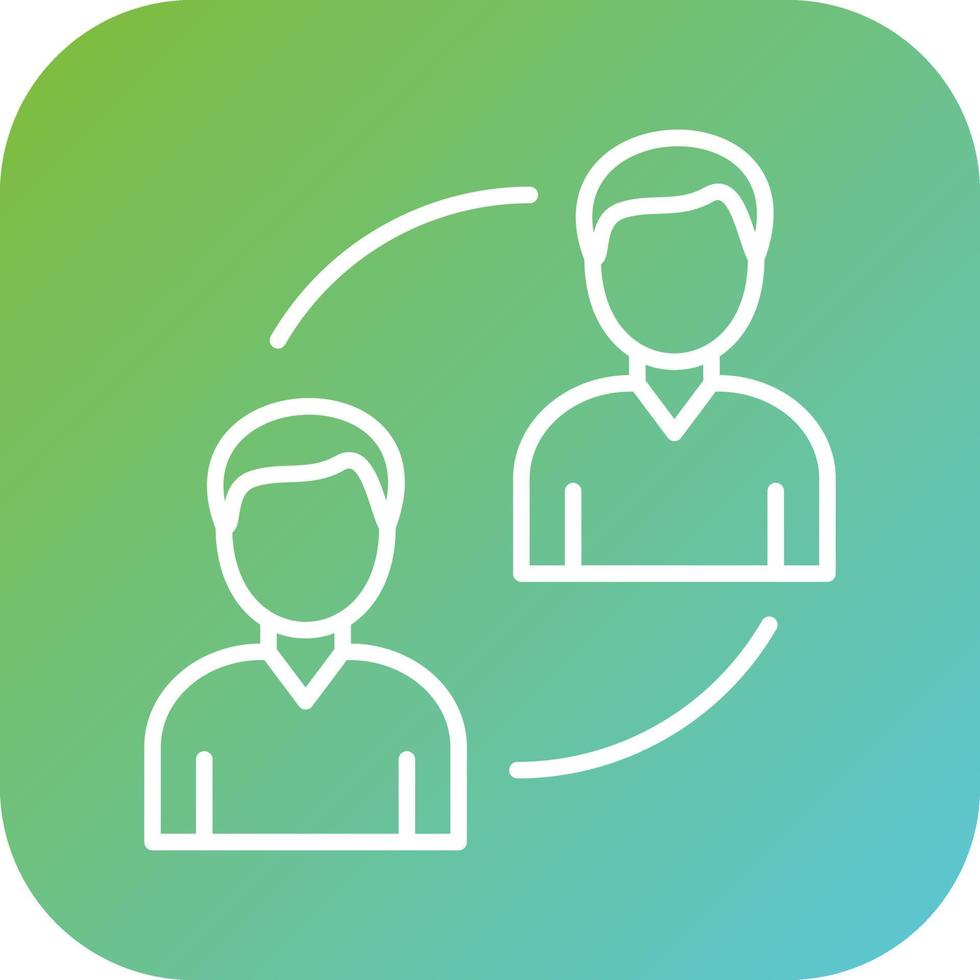 P2P Lending Vector Icon Style