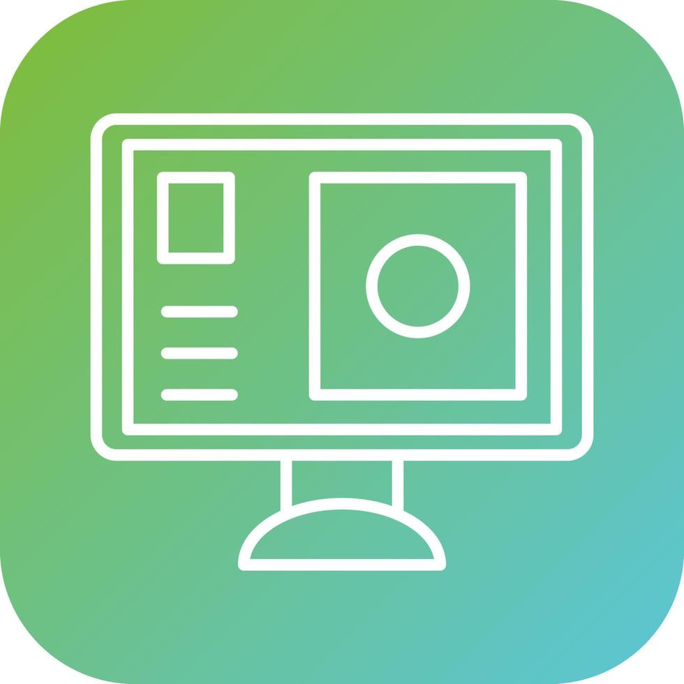 Project Dashboard Vector Icon Style