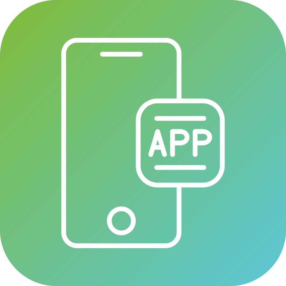 Mobile App Vector Icon Style