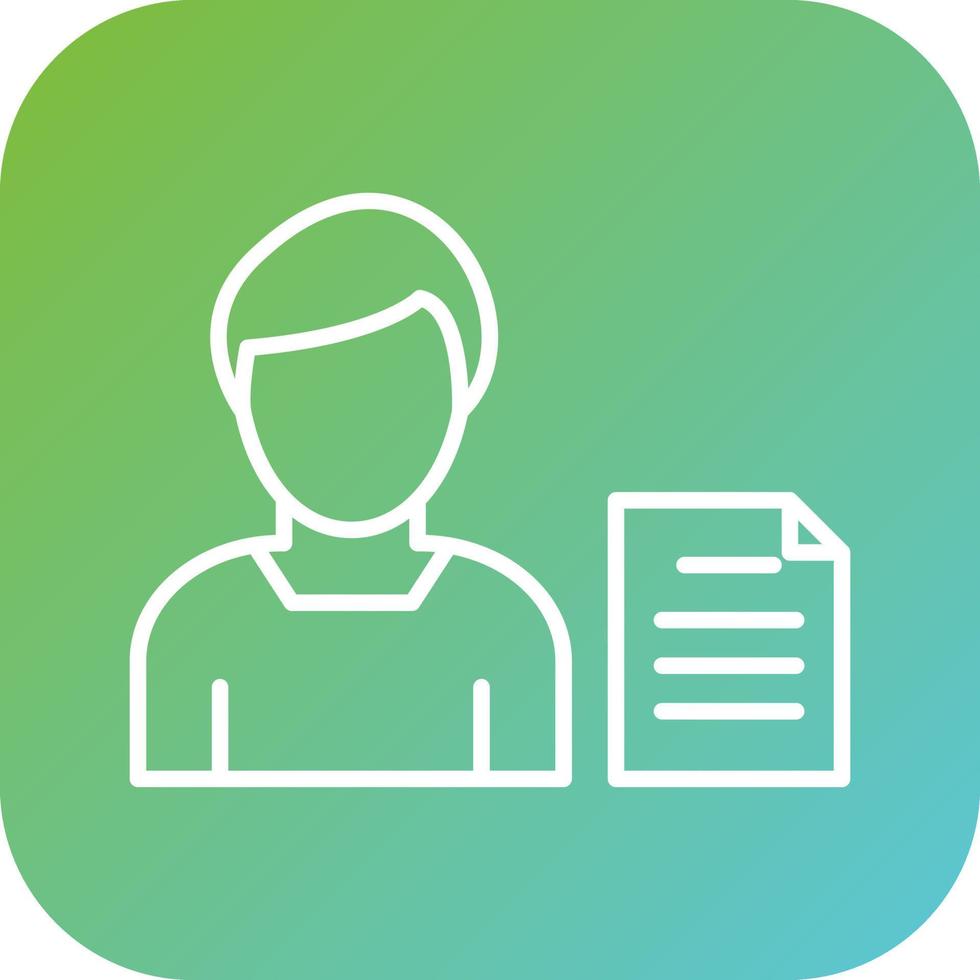 Independent Contractor Vector Icon Style