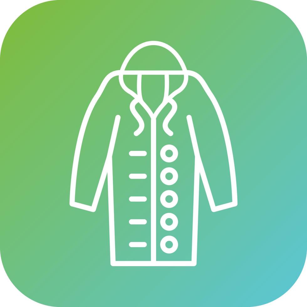 Raincoat Vector Icon Style