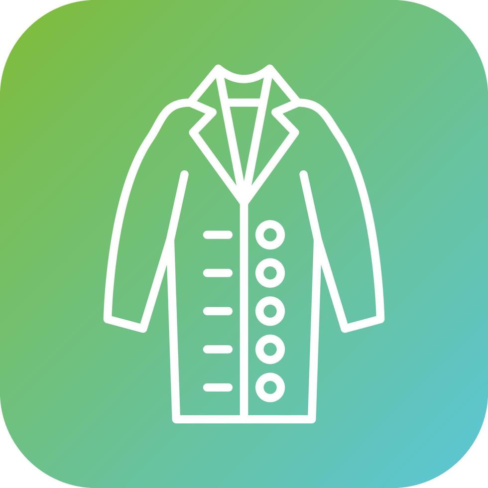 Long Coat Vector Icon Style