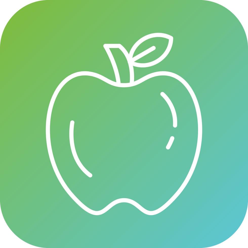 manzana vector icono estilo