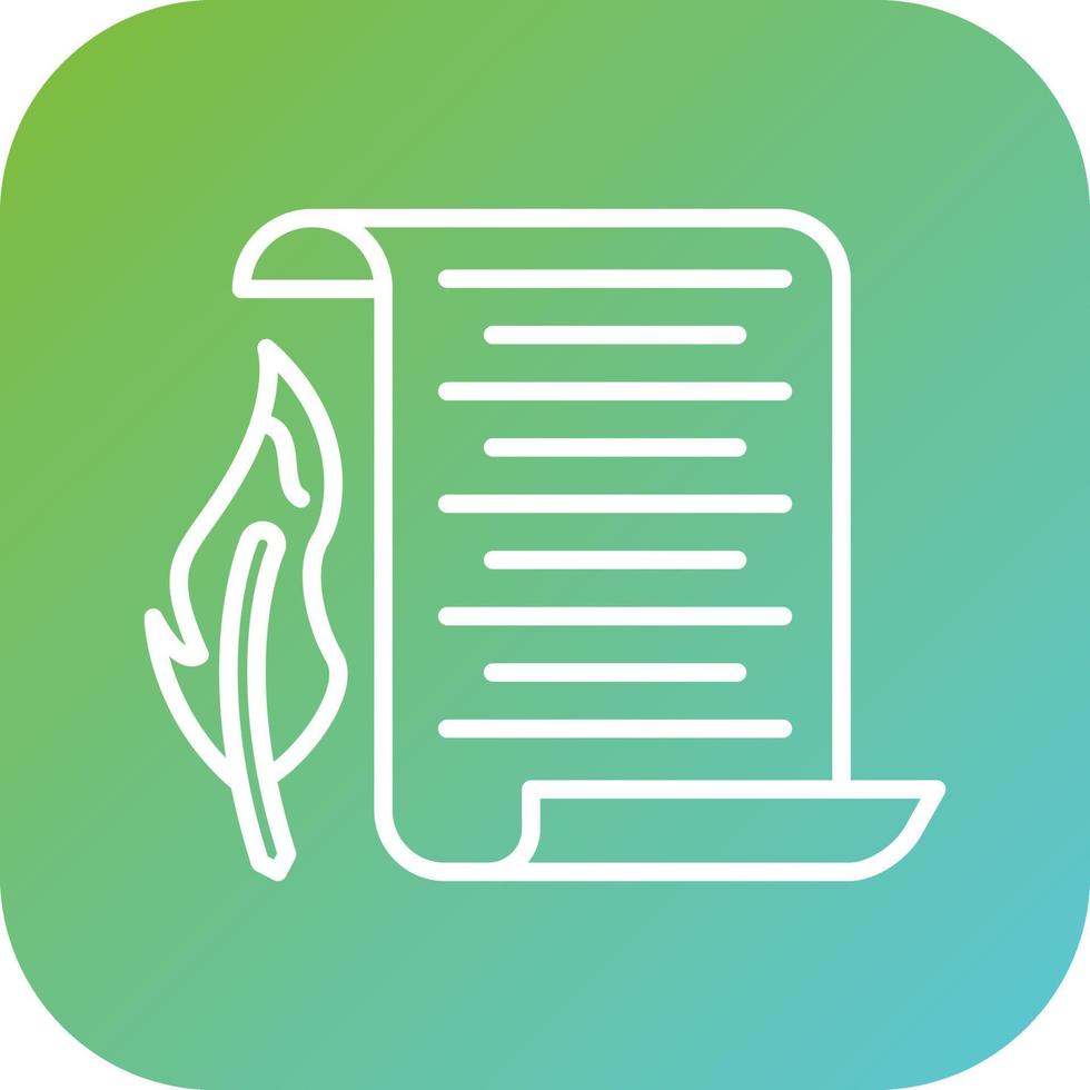 Scroll Paper Vector Icon Style