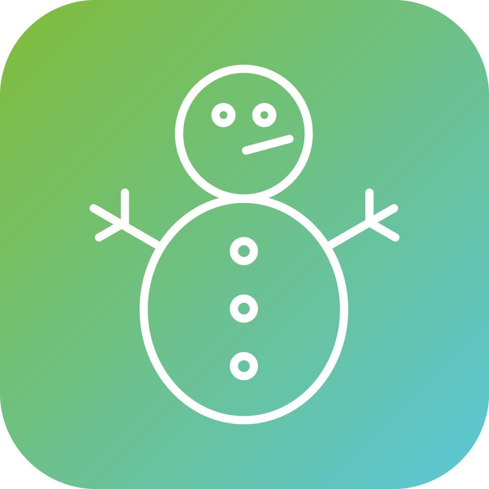 Snowman Without Snow Vector Icon Style