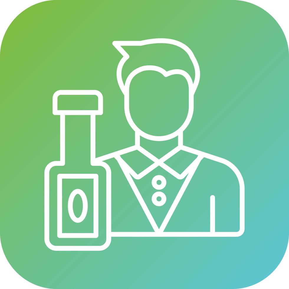 Bartender Vector Icon Style