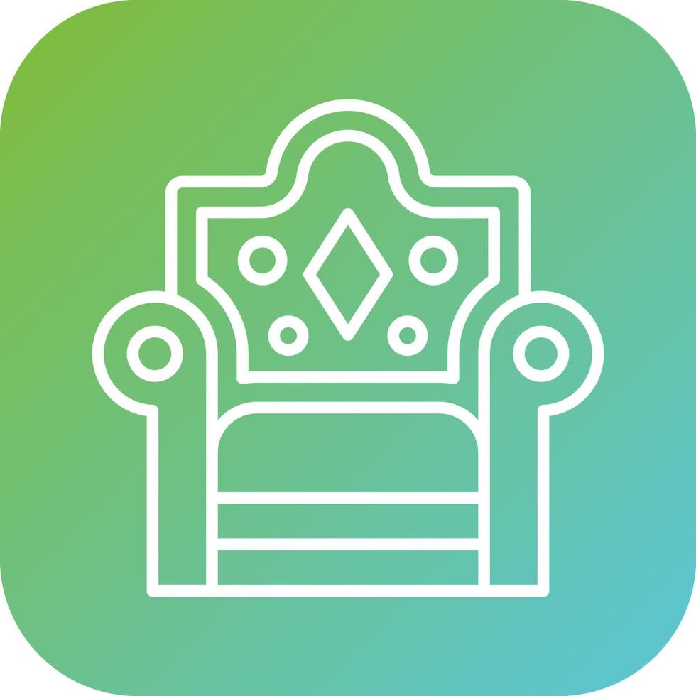 Throne Vector Icon Style