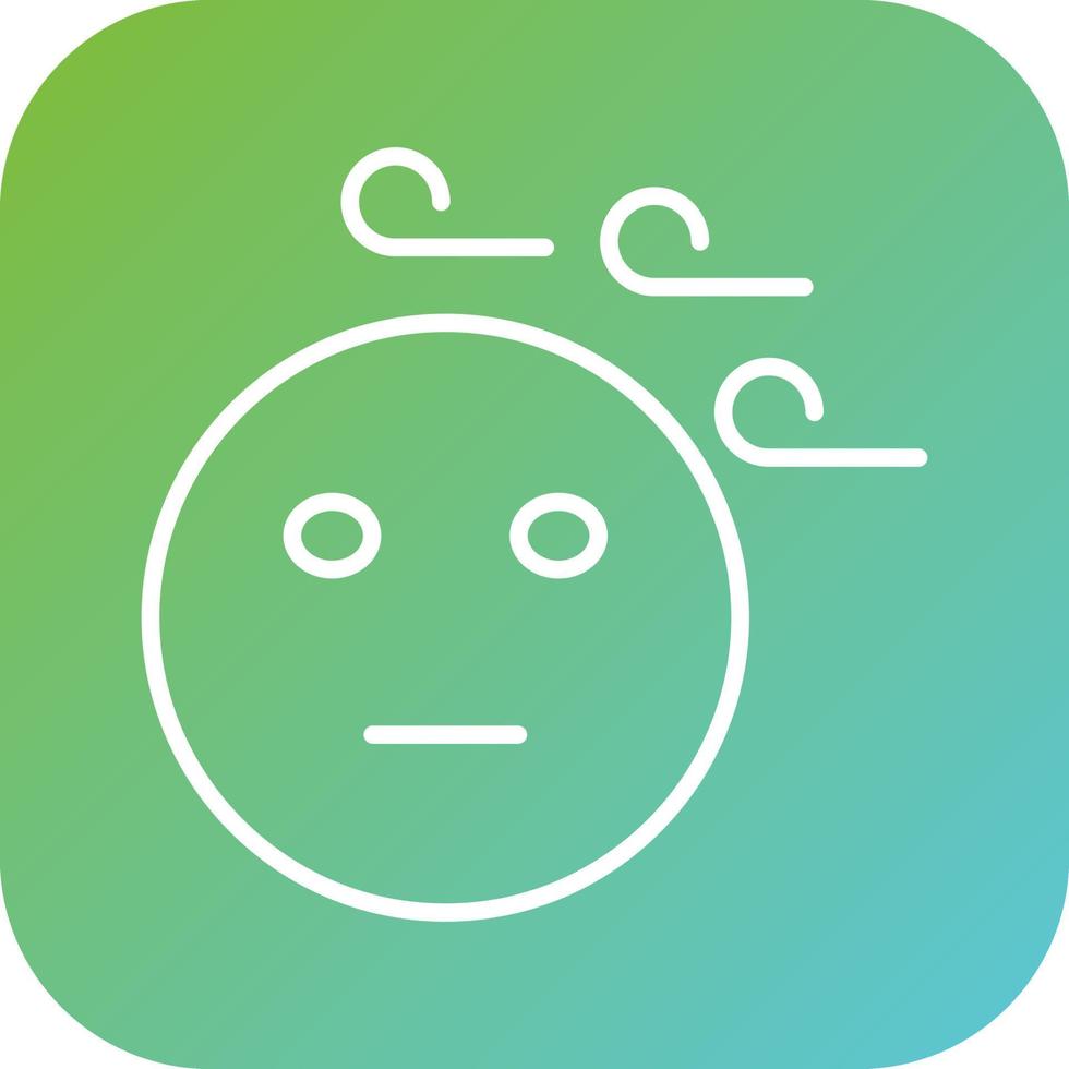 Wind Face Vector Icon Style
